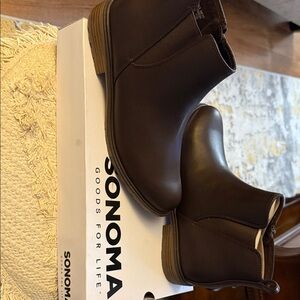 Sonoma Dark Brown Leather Boots